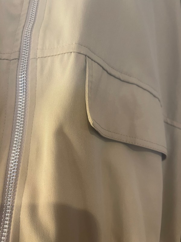 Beige lightweight bubble hem Jacket