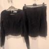 2 piece lace/pearl skirt & top